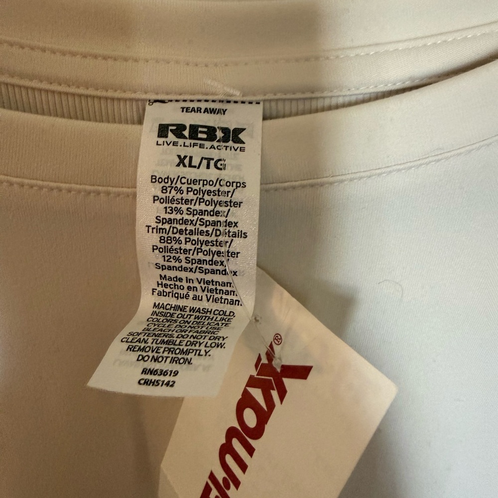 RBX Long Sleeve Performance Top - White - Picture 2 of 2